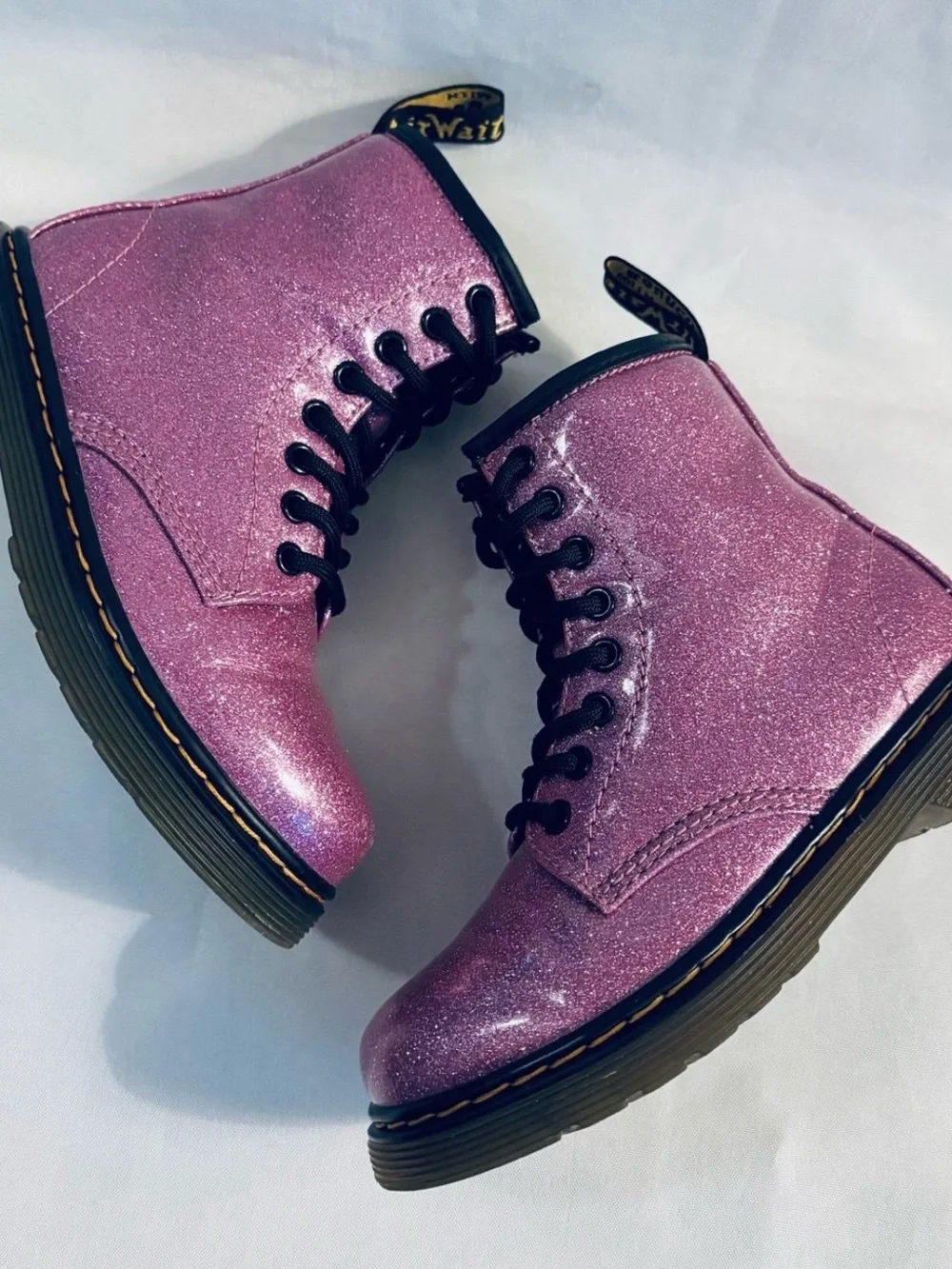 Dr. MARTENS 1460 Pink Glitter Boots